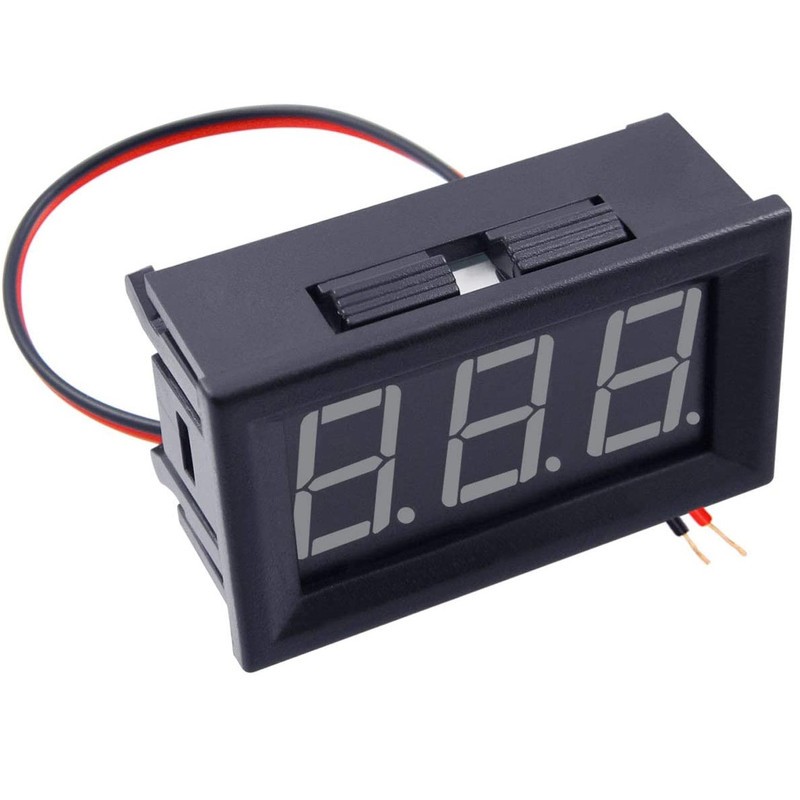 ماژول ولت متر ولتمتر ولت متر سایز 0.56 اینچ 3 سیمه روپنلی قرمز DC4.5-30V