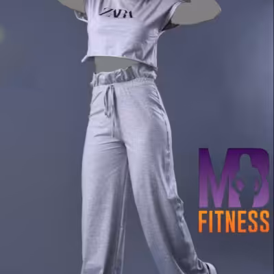 ست تیشرت شلوراک ملانژ طوسی کد 348