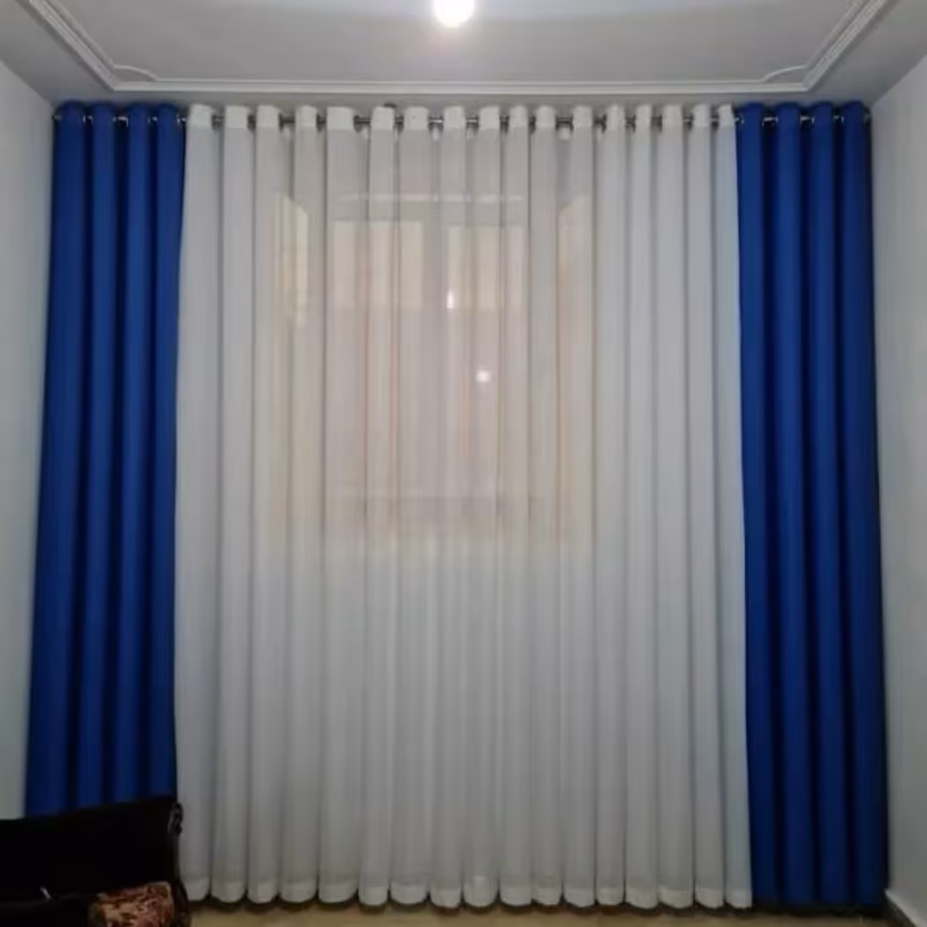 پرده مخمل شانل آماده نصب