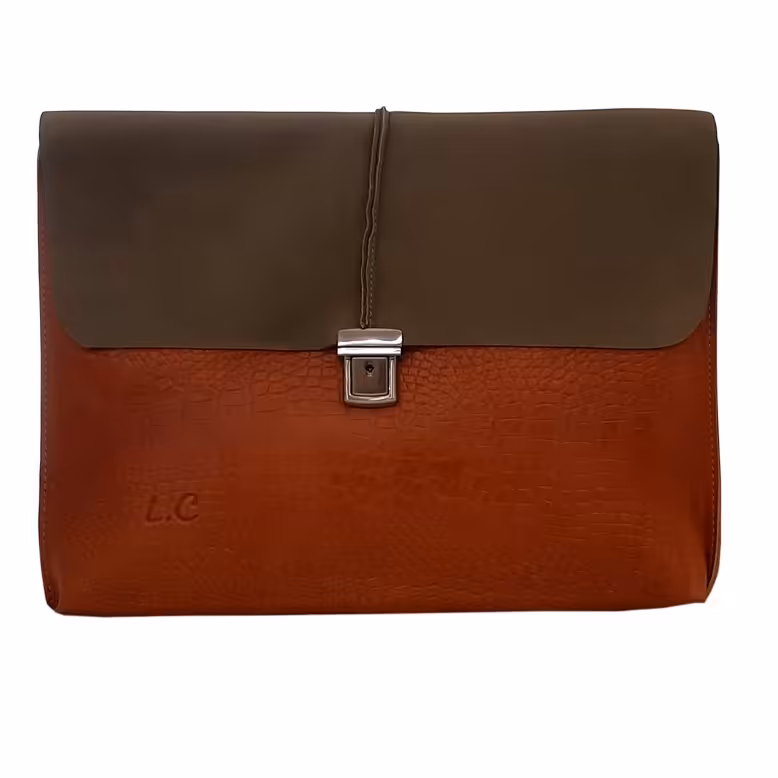 فولدر چرم طبیعی کد MH501 عسلی