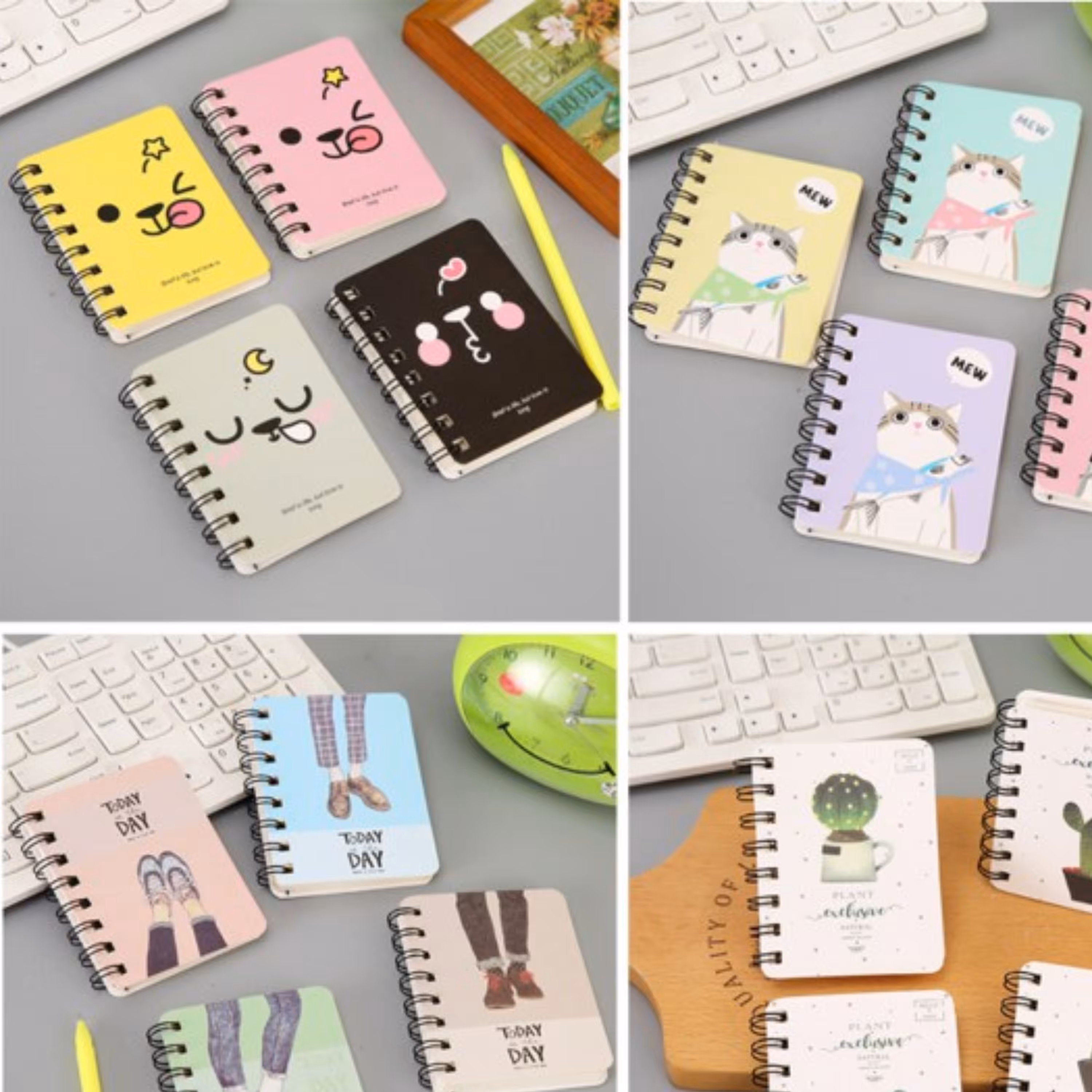 دفترچه سیمی فانتزی طرح مختلف