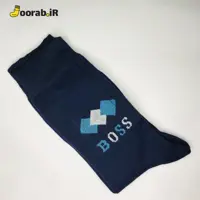 جوراب ساق دار مردانه طرح Boss عطری سرمه ای