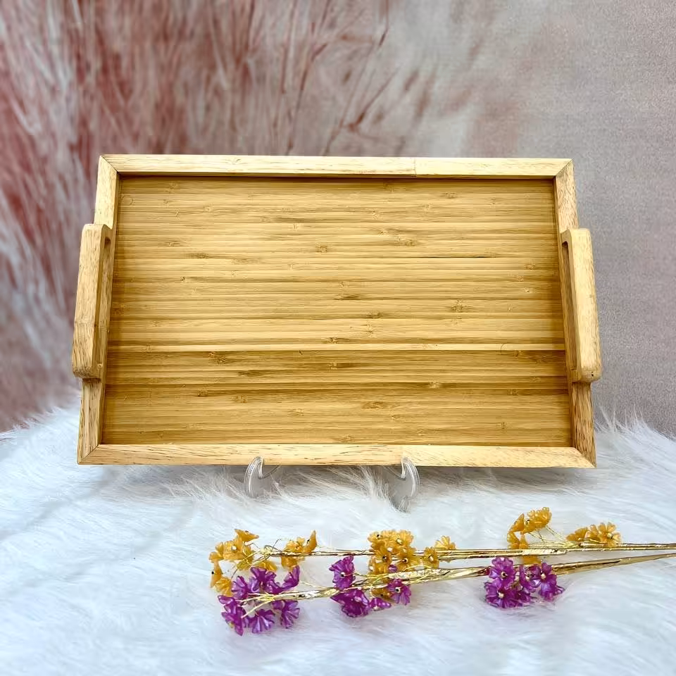 🔱 نام کالا: سینی کف بامبو متوسط
🔱 جنس کالا: چوب بامبو
🔱 ابعاد : 40*25
🔱هزینه ارسال به عهده مشتری وپس کرایه