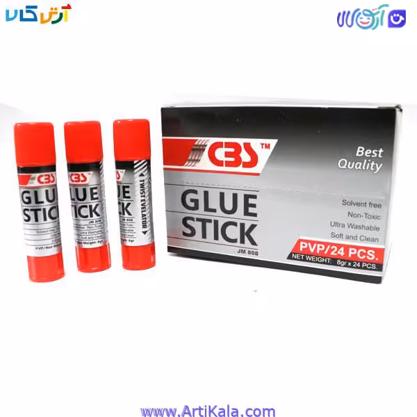 بسته 24 عددی چسب ماتیکی 8 گرمی CBS