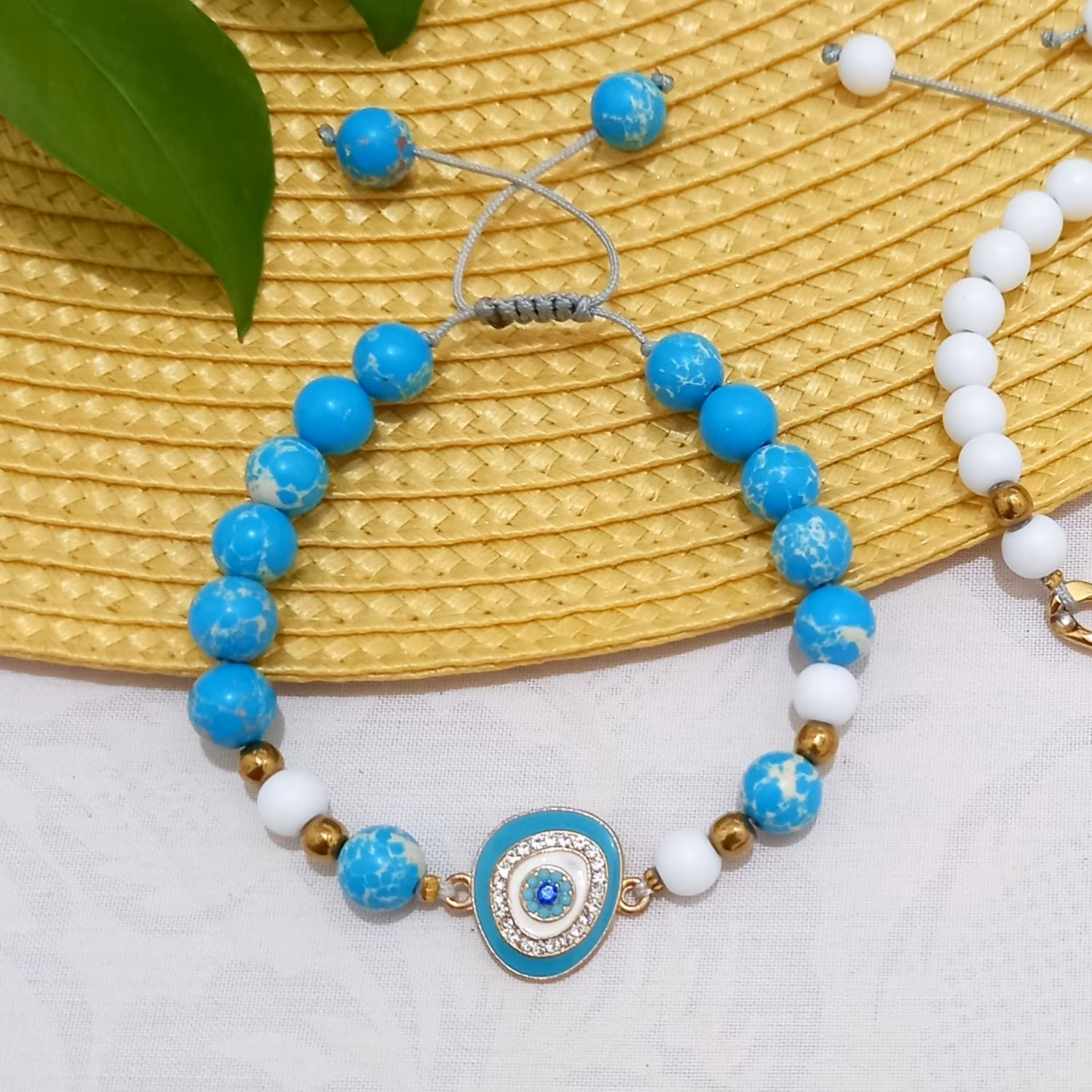 دستبند سنگ فیروزه آفریقایی