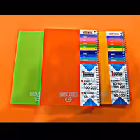 3عدد دفتر 100 برگ با 9رنگ متنوع