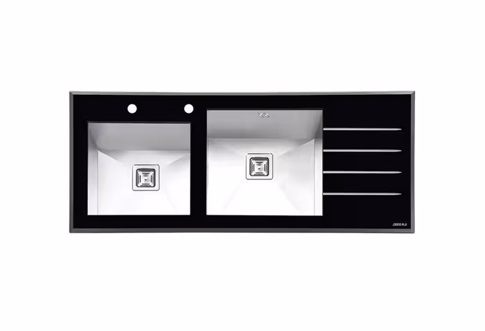 سینک شیشه ای ایلیا استیل مدل 8021