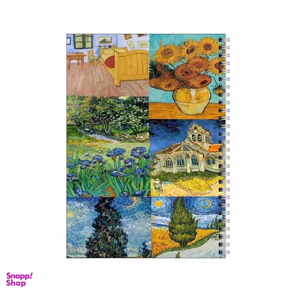 دفتر مشق 50 برگ بامبیلیپ طرح نقاشی های ونسان ونگوگ کد 5994008