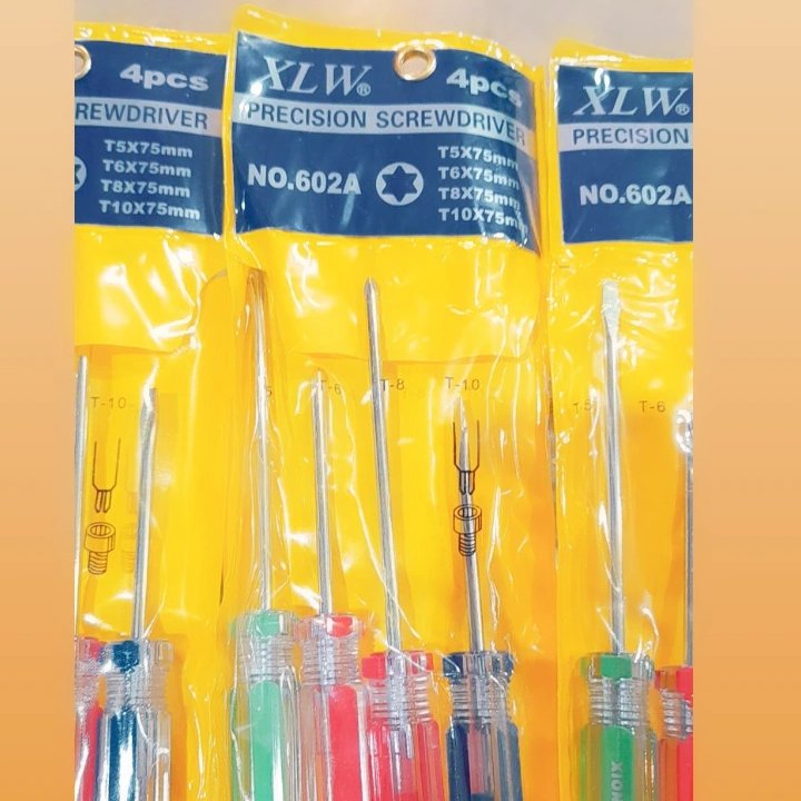 عددی پیچ گوشتی چهار سو و دوسو ریز بسته 4 عددی کیفیت فوق العاده 