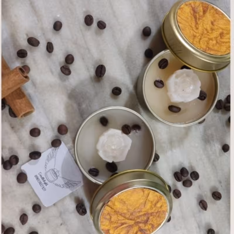 شمع باکسی قهوه 