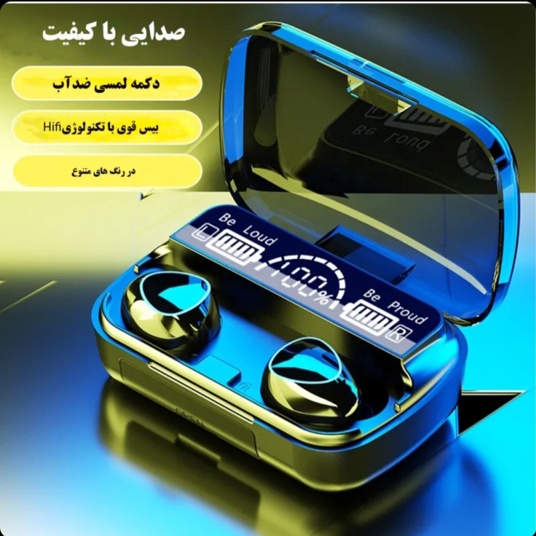 هندزفری ایرپاد بلوتوثی پاوربانکM10(زاهدان انلاین