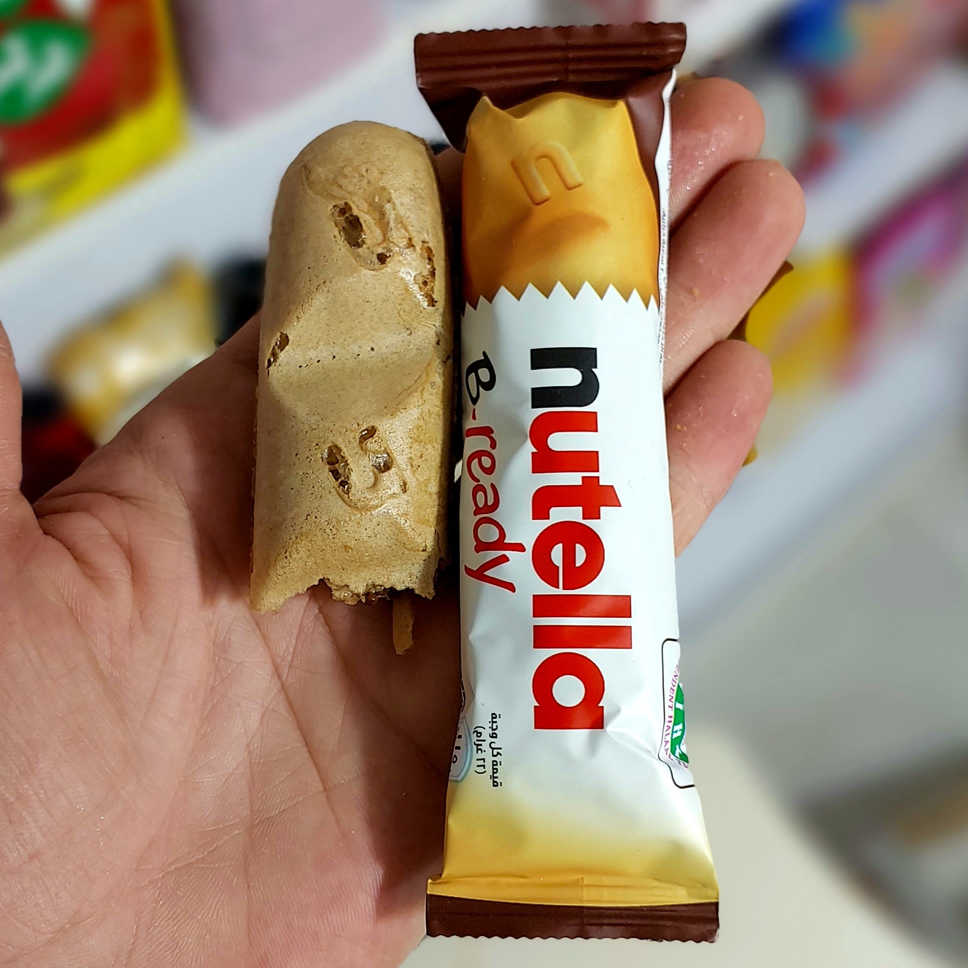 نوتلا بی ردی پک1عددی اصل ایتالیا یک خوراکی بسیار خوشمزه