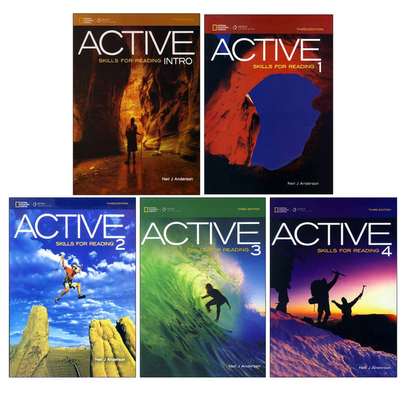 کتاب ACTIVE Skills for Reading 3rd Edition اثر Neil J Anderson انتشارات اف تی پرس 5جلدی