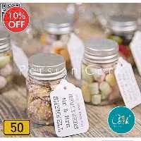 بطری شیشه ای مک کارتی درپیچی شفاف از مرغوبترین مواد اولیه آلمانی (بسته 50 عددی)