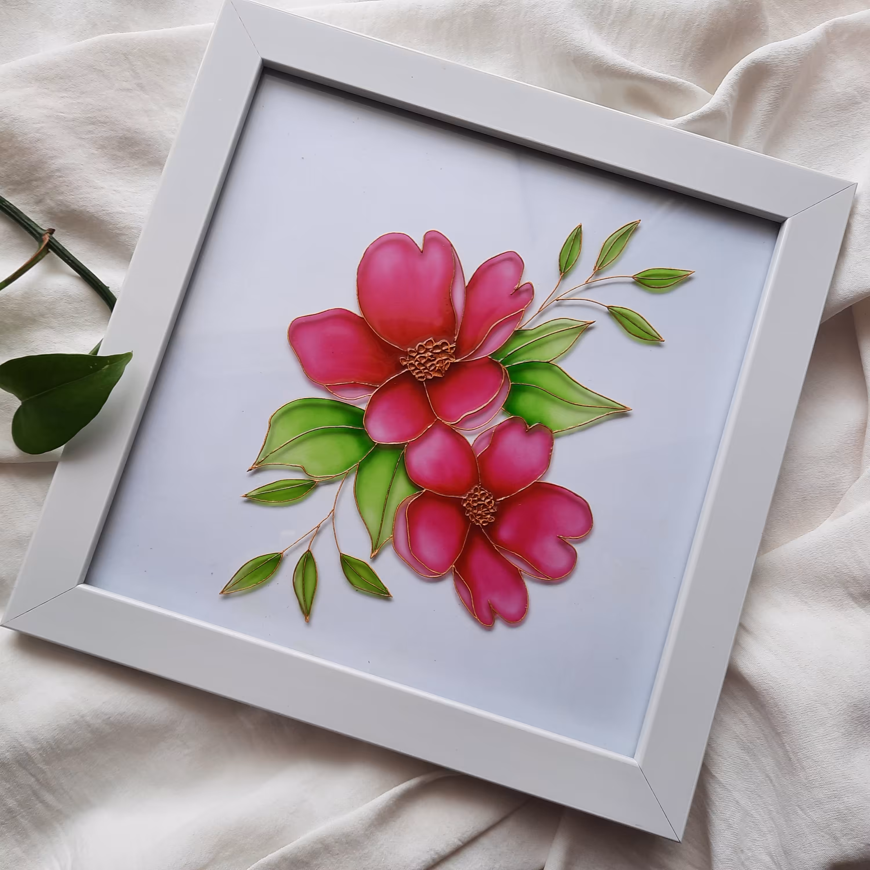 تابلو ویترای گل