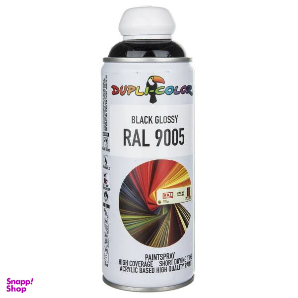 اسپری دوپلی کالر (Dupli Color) مدل RAL 9005 رنگ مشکی براق حجم 400 میلی لیتر