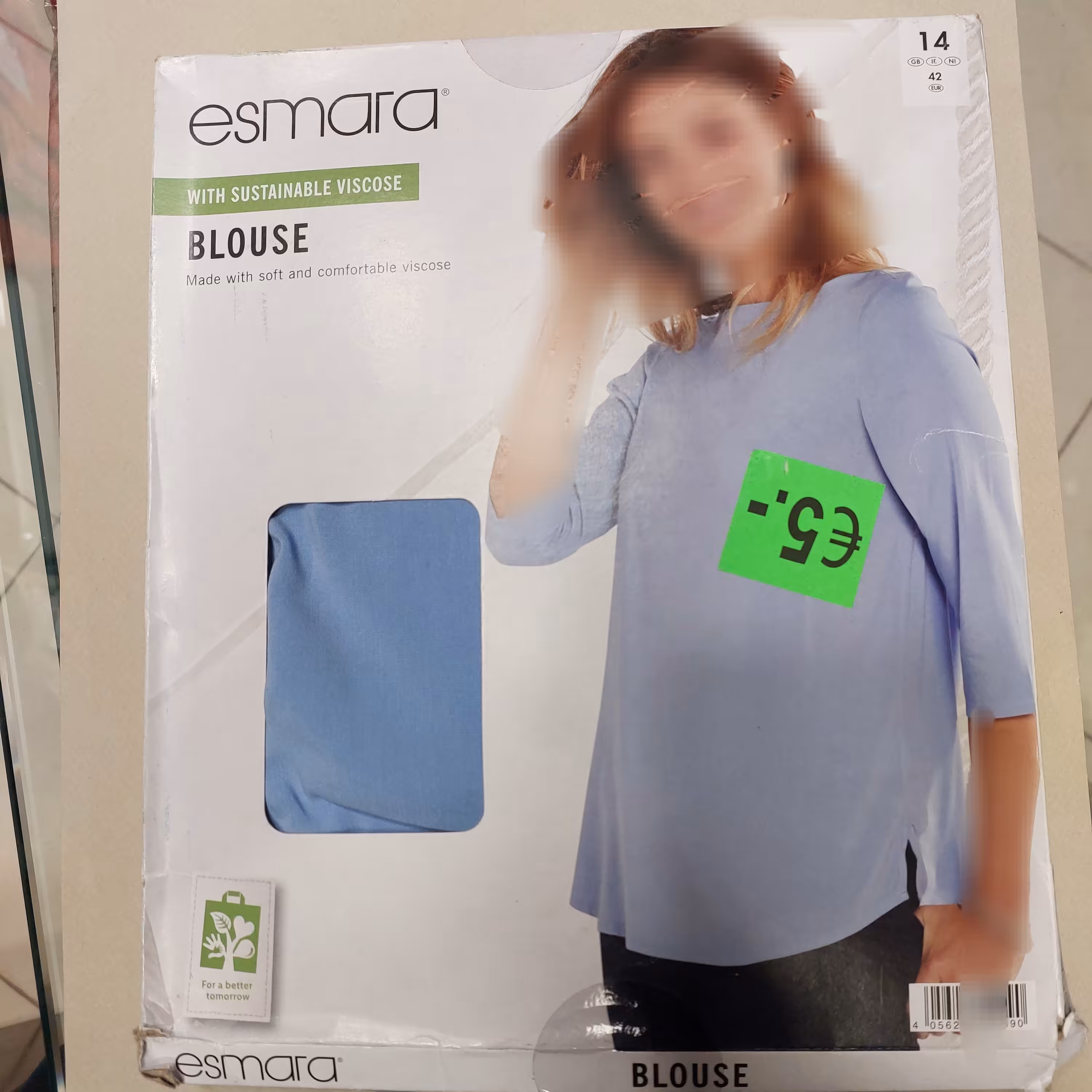 شومیز زنانه اورجینال برند اسمارا آلمان تولید شده با ویسکوز نخی پایدار سایز 42