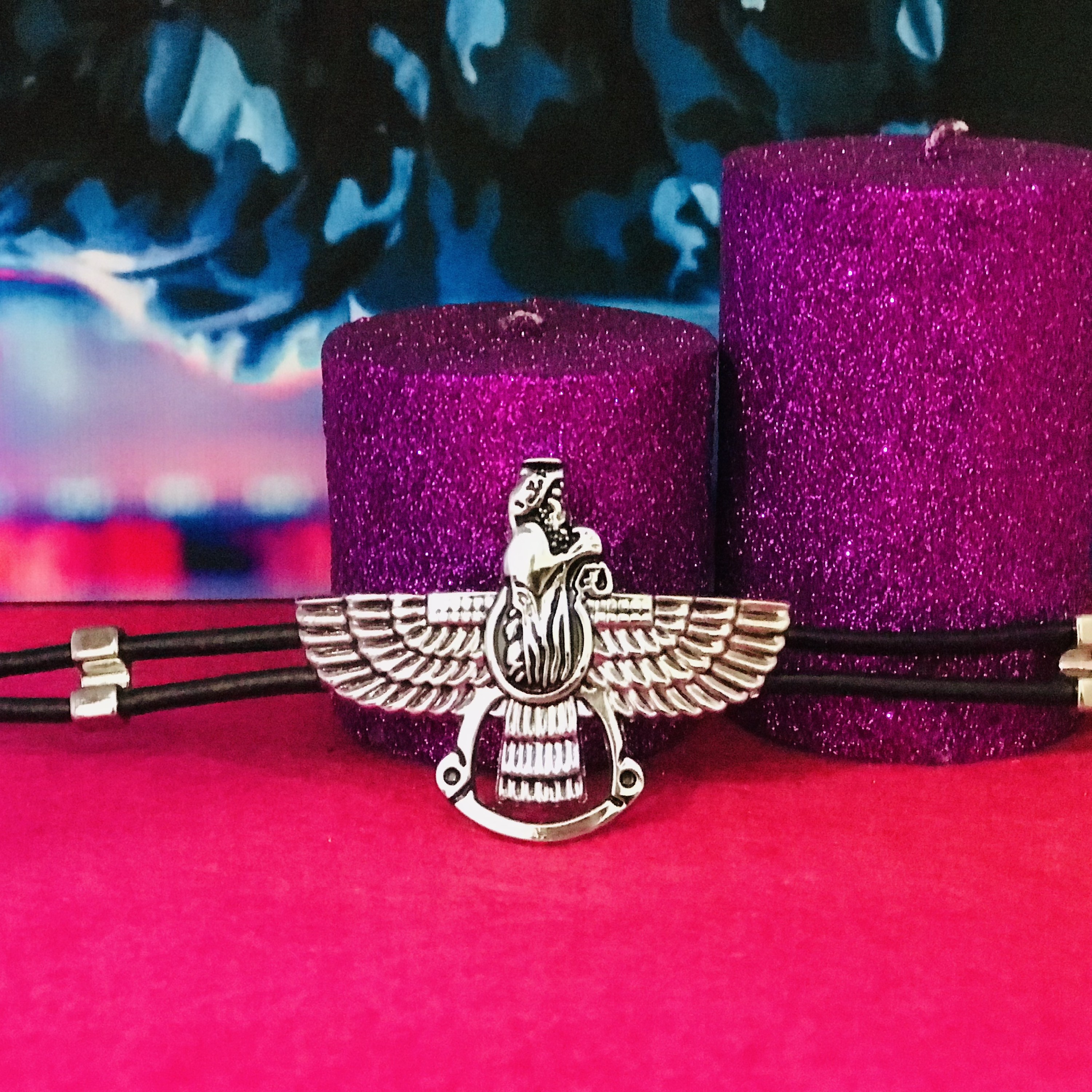 دستبند بند چرم اسپرت 