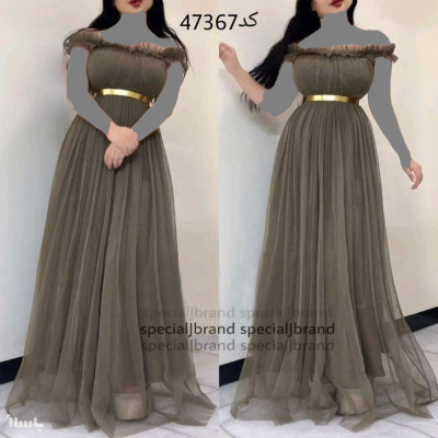 پیراهن مهمانی زنانه تور مدل تکتم