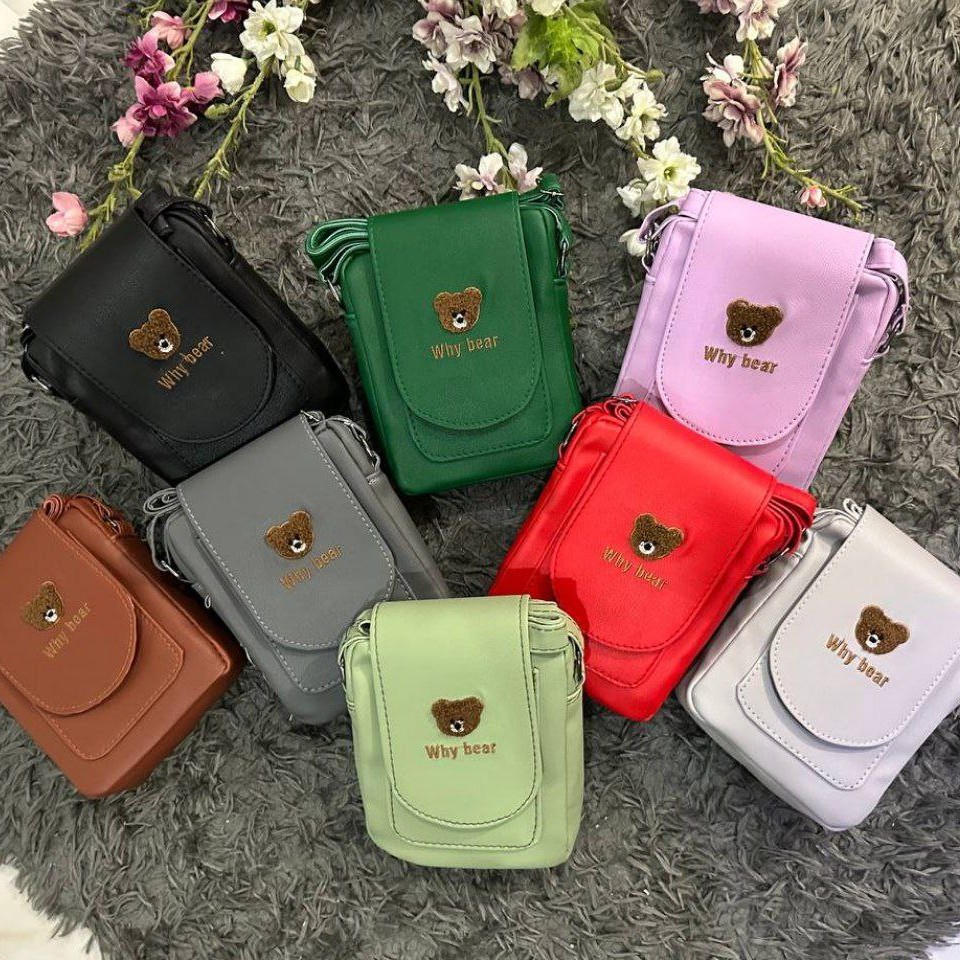 کیف خرس bear جنس چرم ارسال رایگان سه تا پنج روز 