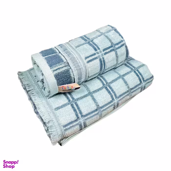 ست حوله استخری و دستی ترک آز مدل ویتوریا مجموعه 2 عددی