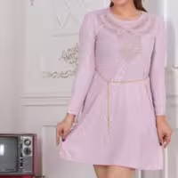 تونیک نگینی یسنا پارچه کرپ شنی نرم و لطیف nfs 