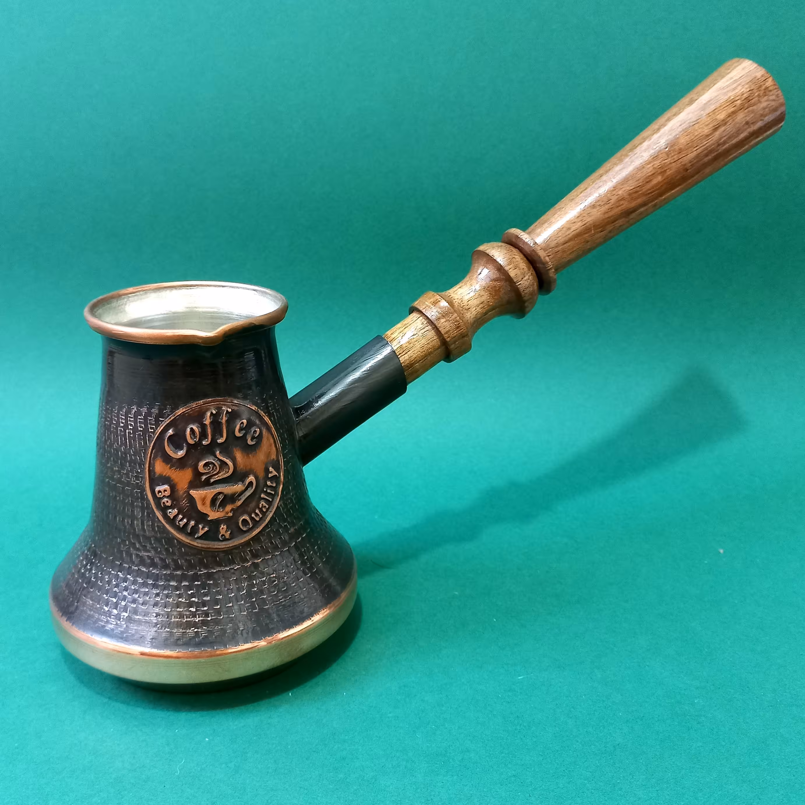 جذوه ارمنی  مسی قهوه ترک سایز 2کاپ،قهوه جوش مسی 