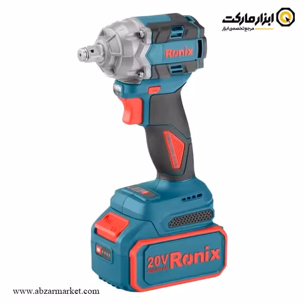 بکس شارژی رونیکس 1/2 اینچ براشلس 20 ولت مدل 8672