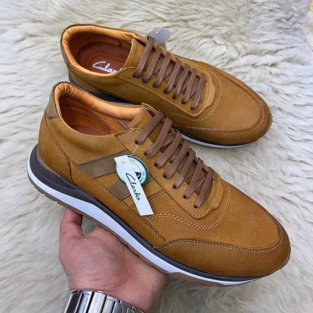 کفش اسپورت  چرم مردانه کار بسیار راحت و شیک