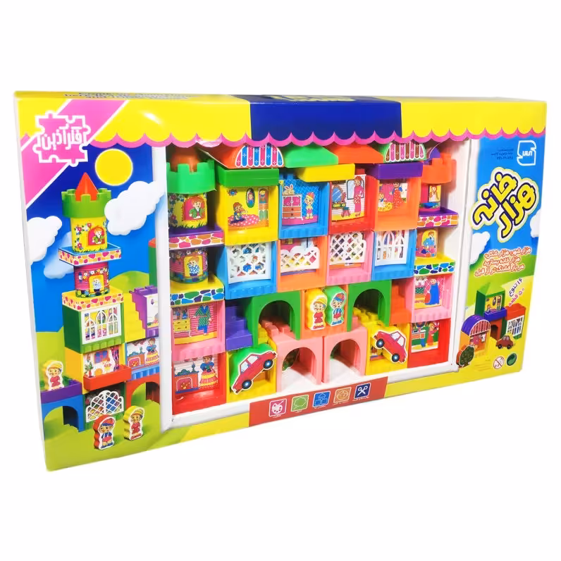 اسباب بازی فکری آموزشی ساختنی هزار خانه برند فکر آذین