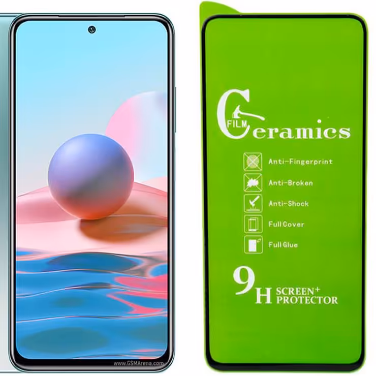 گلس سرامیکی شیائومی  xiaomi redmi note 10 - m4 pro محافظ صفحه نمایش note 10s note11 note11s خشگیر نوت ده  note 10  4G 5G