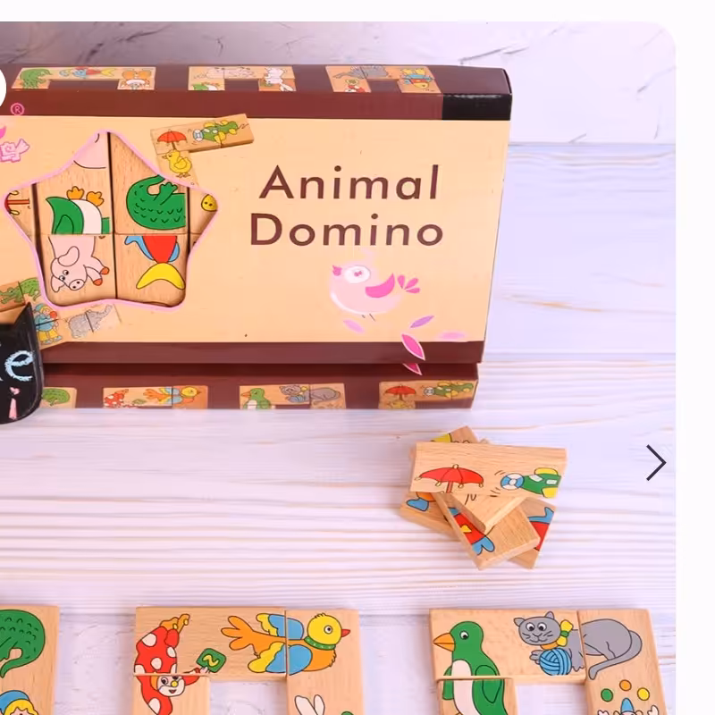 دومینو چوبی حیوانات 