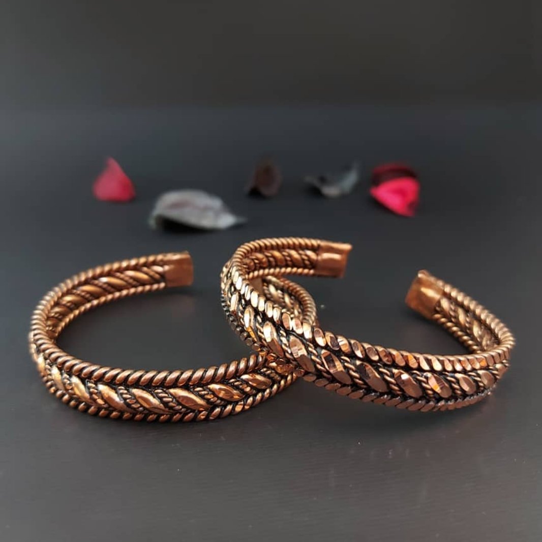 دستبند مسی مدل آرشا