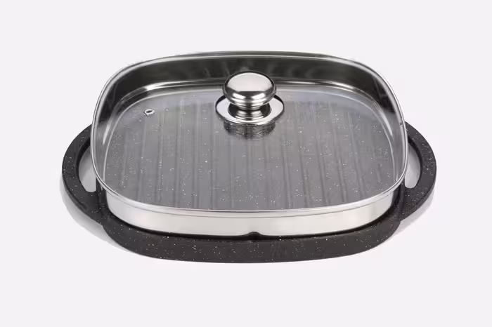 تابه گریل مربع درب دار چدنی نیوهومNH13-0053