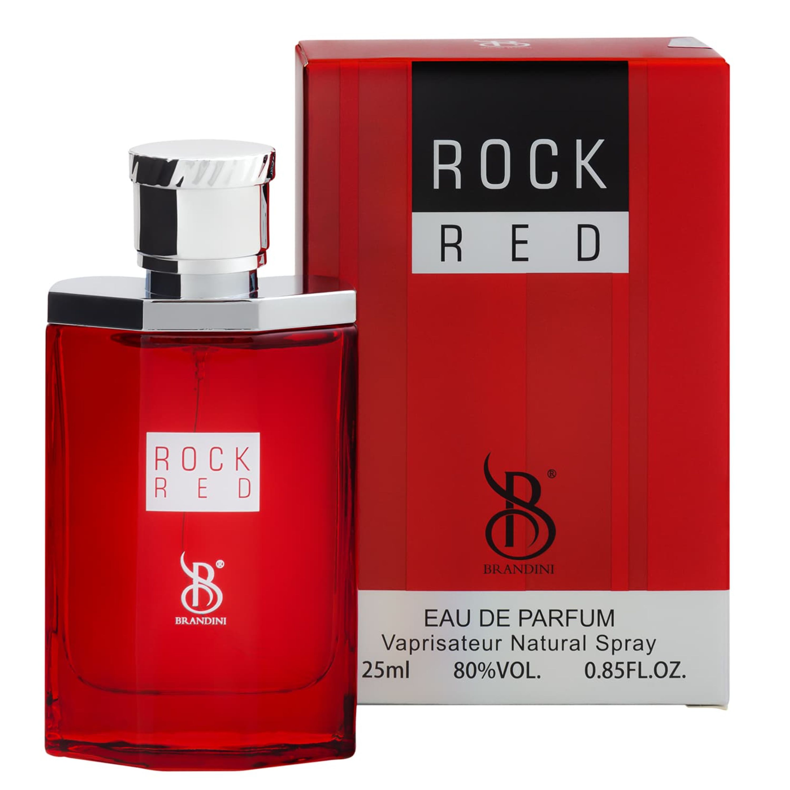 عطر ادکلن برندینی مدل راک رد مردانه Rock red حجم 25 میل