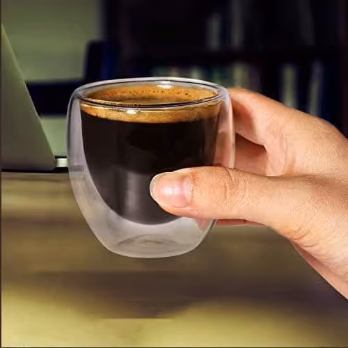 لیوان دوجداره.ارتفاع 10 س