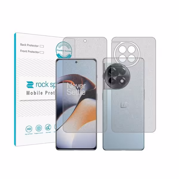 گلس صفحه نمایش و پشت گوشی وان پلاس 11R مدل نانو هیدروژل گیمینگ برند راک اسپیس کدss