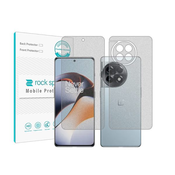 گلس صفحه نمایش و پشت گوشی وان پلاس 11R مدل نانو هیدروژل گیمینگ برند راک اسپیس کدss