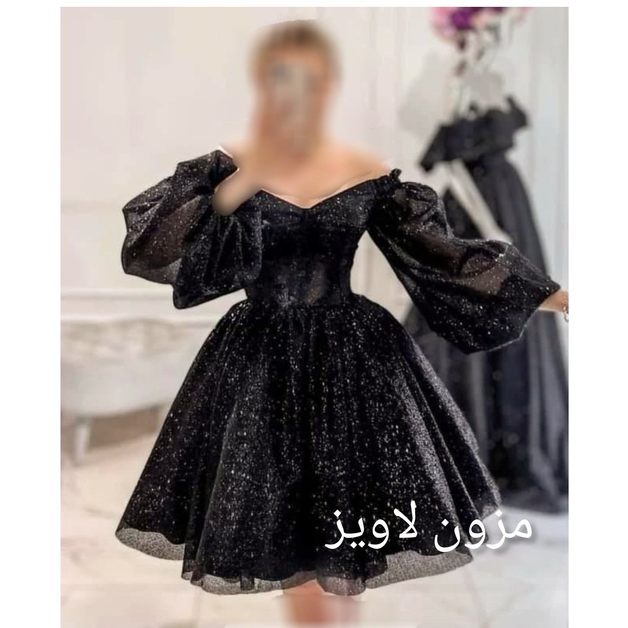 پیراهن مجلسی شیک مدل عروسکی در مزون لاویز با رنگبندی زیبا