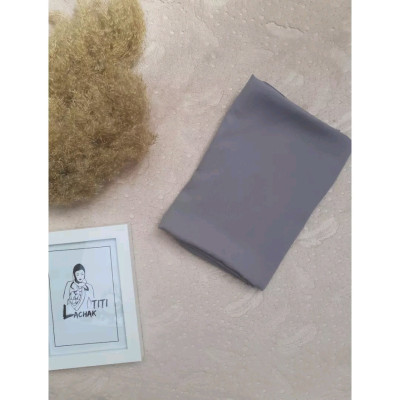 شال طوسی جنس کرپ بدون منگوله