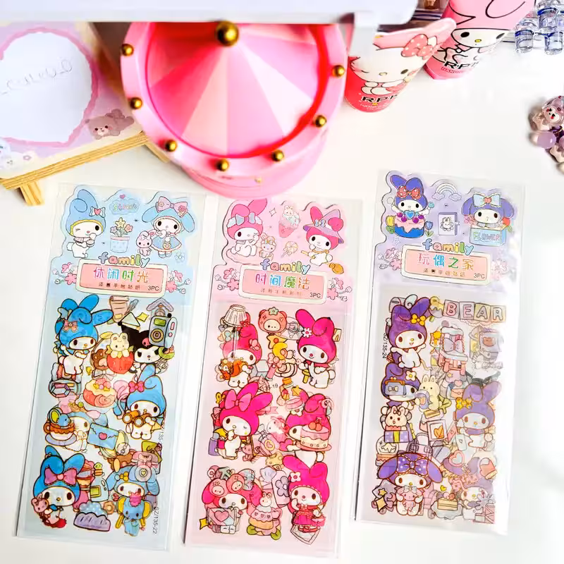 برچسب فانتزی طرح کرومی 3 عددی کد SZ13524