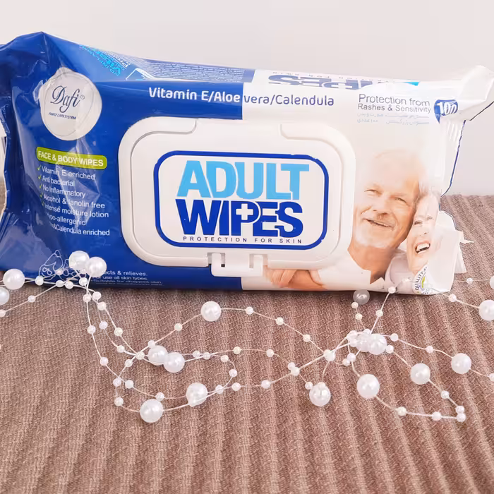 دستمال مرطوب دست وصورت وبدن دافی مخصوص بزرگسالان 