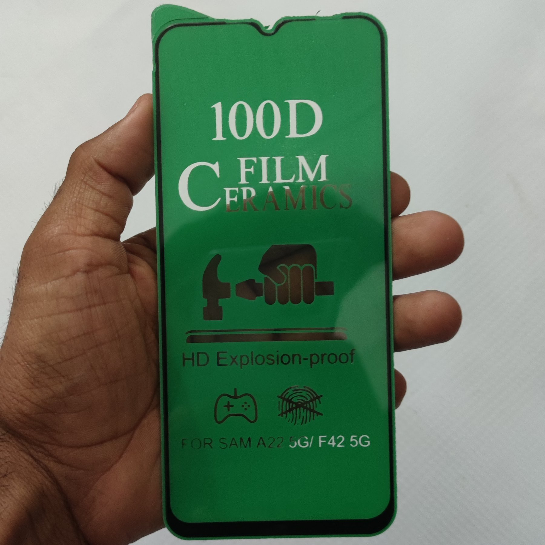 گلس سرامیکی براق به گوشی سامسونگ A22 5G/A13/F42 5G