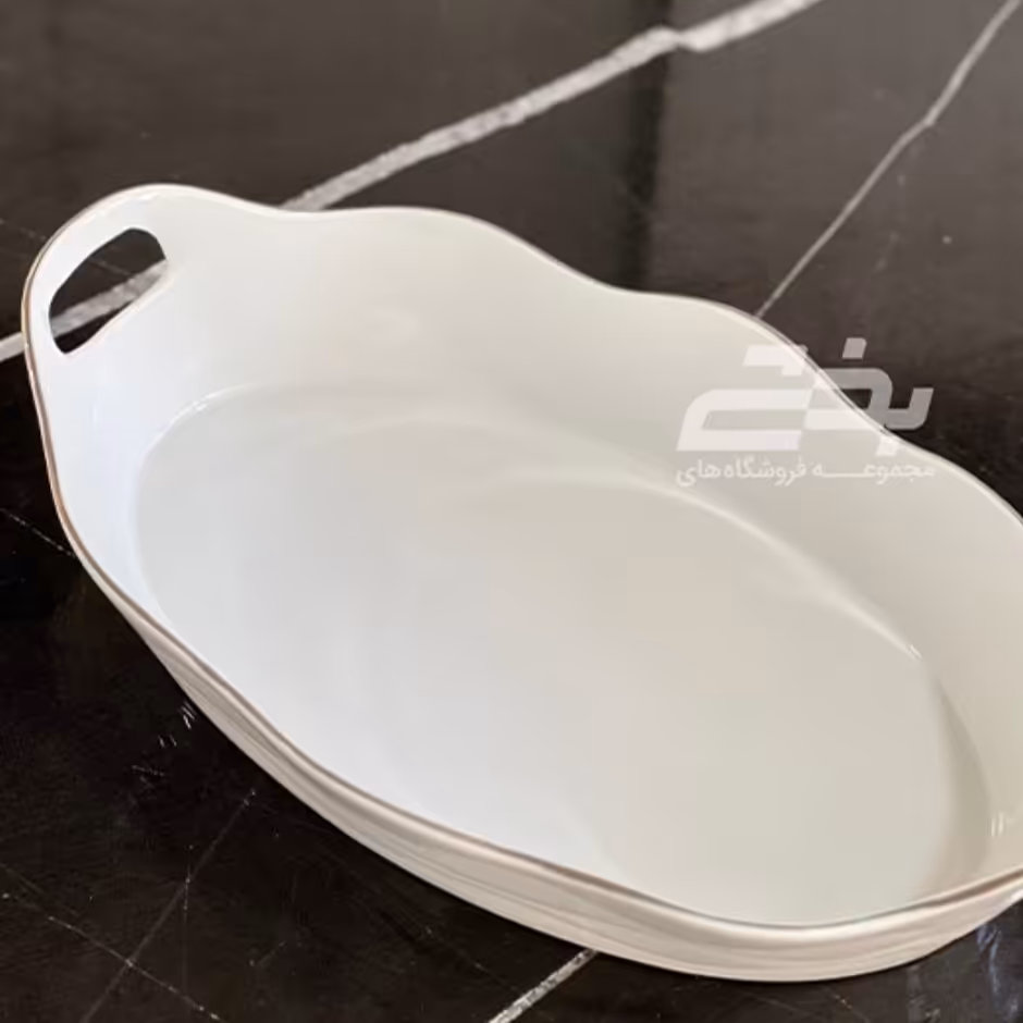 مرغ خوری سرامیکی بیضی دودسته