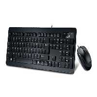 کیبورد و ماوس USB جنیوس مدل SlimStar C130Genius SlimStar C130 USB Wired Keyboard And Mouse
