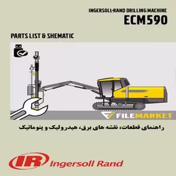 راهنمای قطعات،نقشه هاي هيدروليک،برق و پنوماتيک دريل واگن اينگرزسولند مدل ECM590