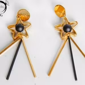 گوشواره آویز ستاره دار فانتزی کد:2801