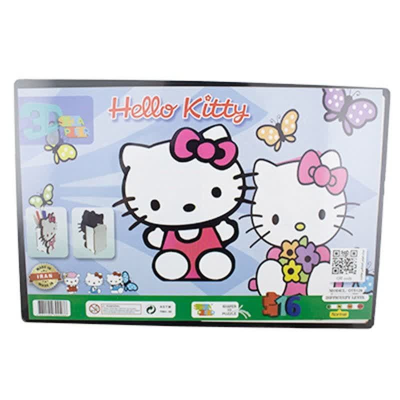 پازل چوبی سه بعدی طرح کیتی ارغنون آساناپخش 