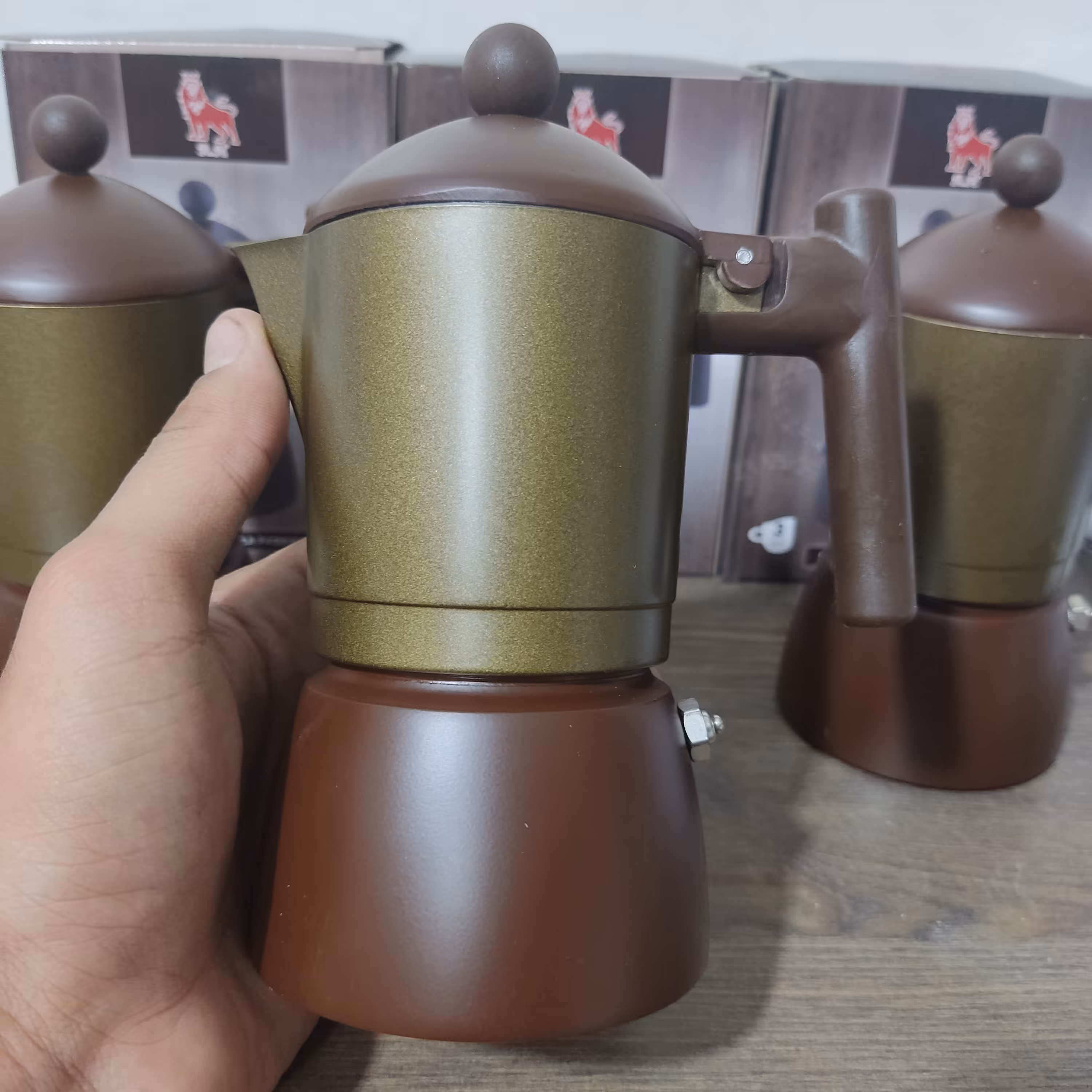 موکاپات استوانه دورنگ 3 کاپ