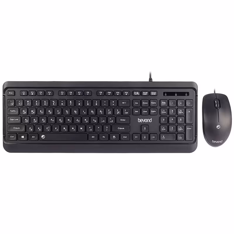 کیبورد و ماوس USB بیاند مدل BMK-4470Beyond BMK-4470 USB Wired Keyboard And Mouse
